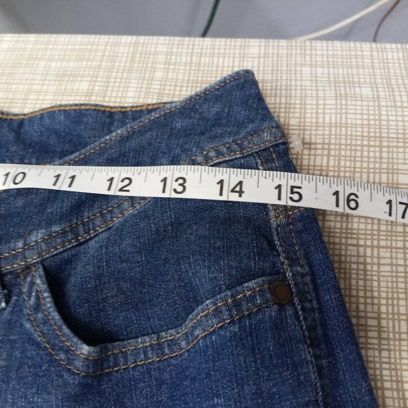 LEE Women's Boot Cut Jeans Size 10 S Slender Secret Lower Waist Button Flap PKTS - Picture 11 of 15